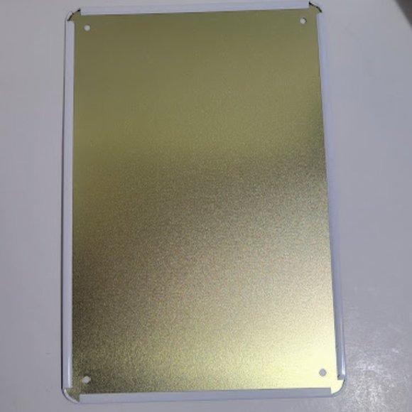 TIN WELCOME SIGN WITH GNOME, SUNFLOWERS & BUTTERFLIES 7.5" X 11.5" - Picture 4 of 4